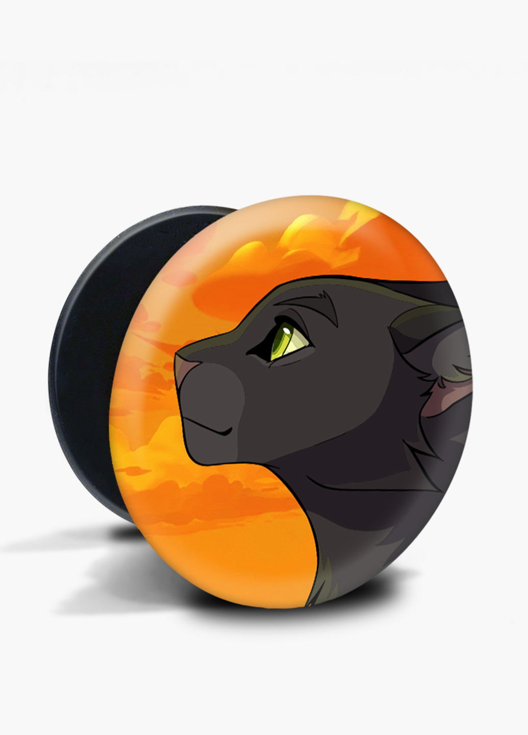 Попсокет (Popsockets) тримач для смартфону Чорна пантера (Black panther) (8754-2844) Чорний MobiPrint (221548615)