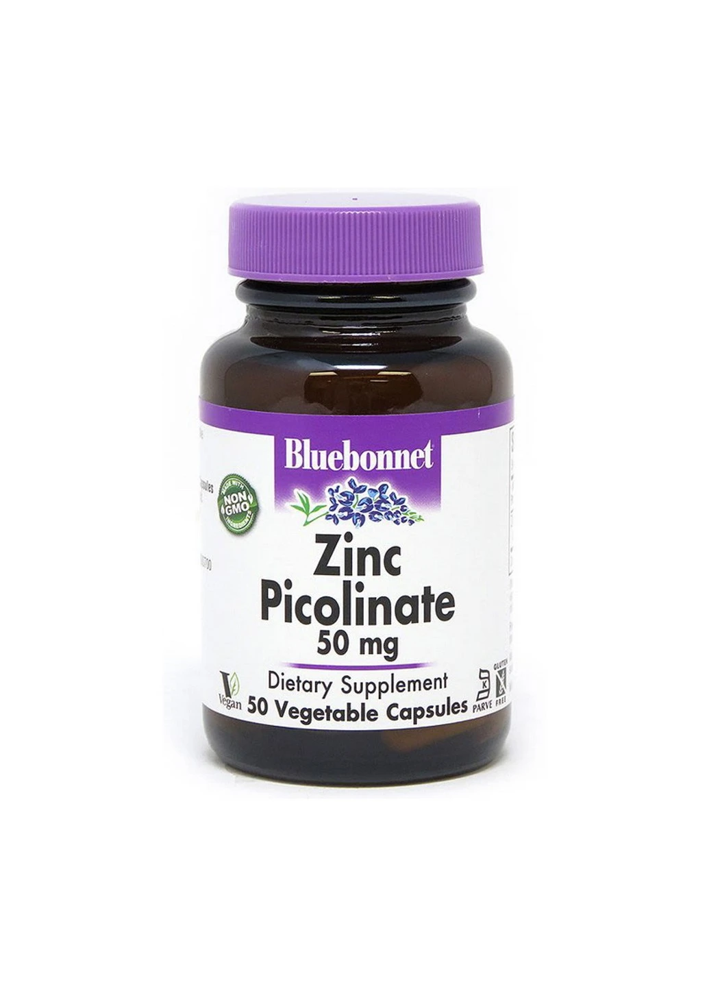 Цинк Zinc Picolinate 50 mg 50 капсул Bluebonnet Nutrition (255408635)