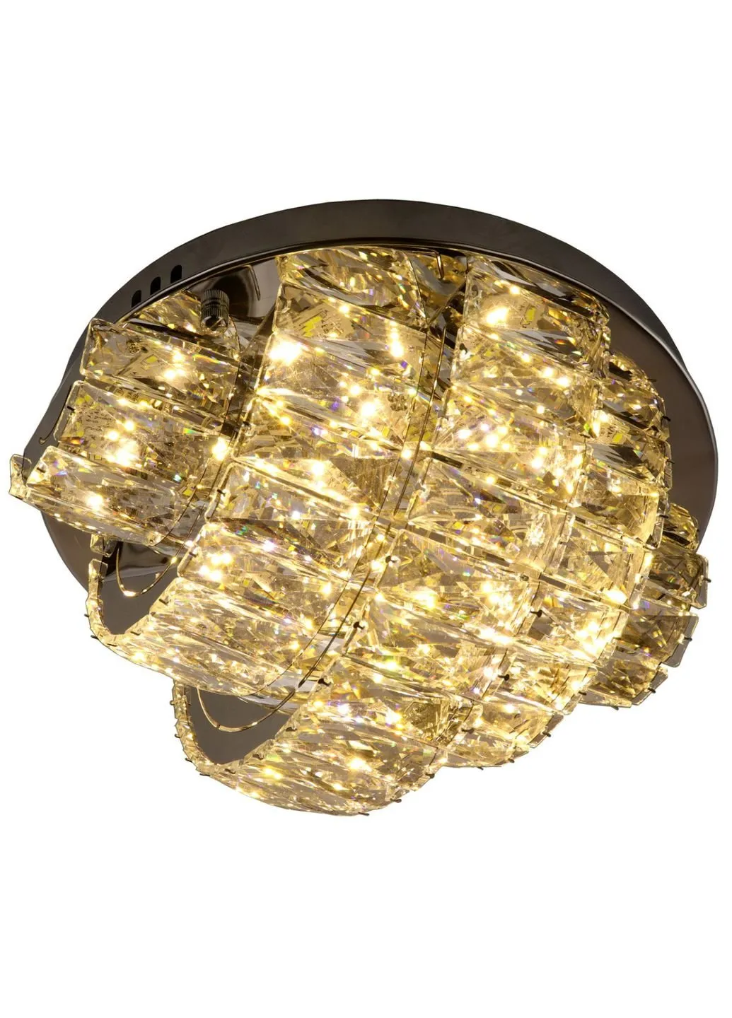 Люстра потолочная хрустальная LED с пультом C8772/350 Хром 19х35х35 см. Sunnysky (253628153)