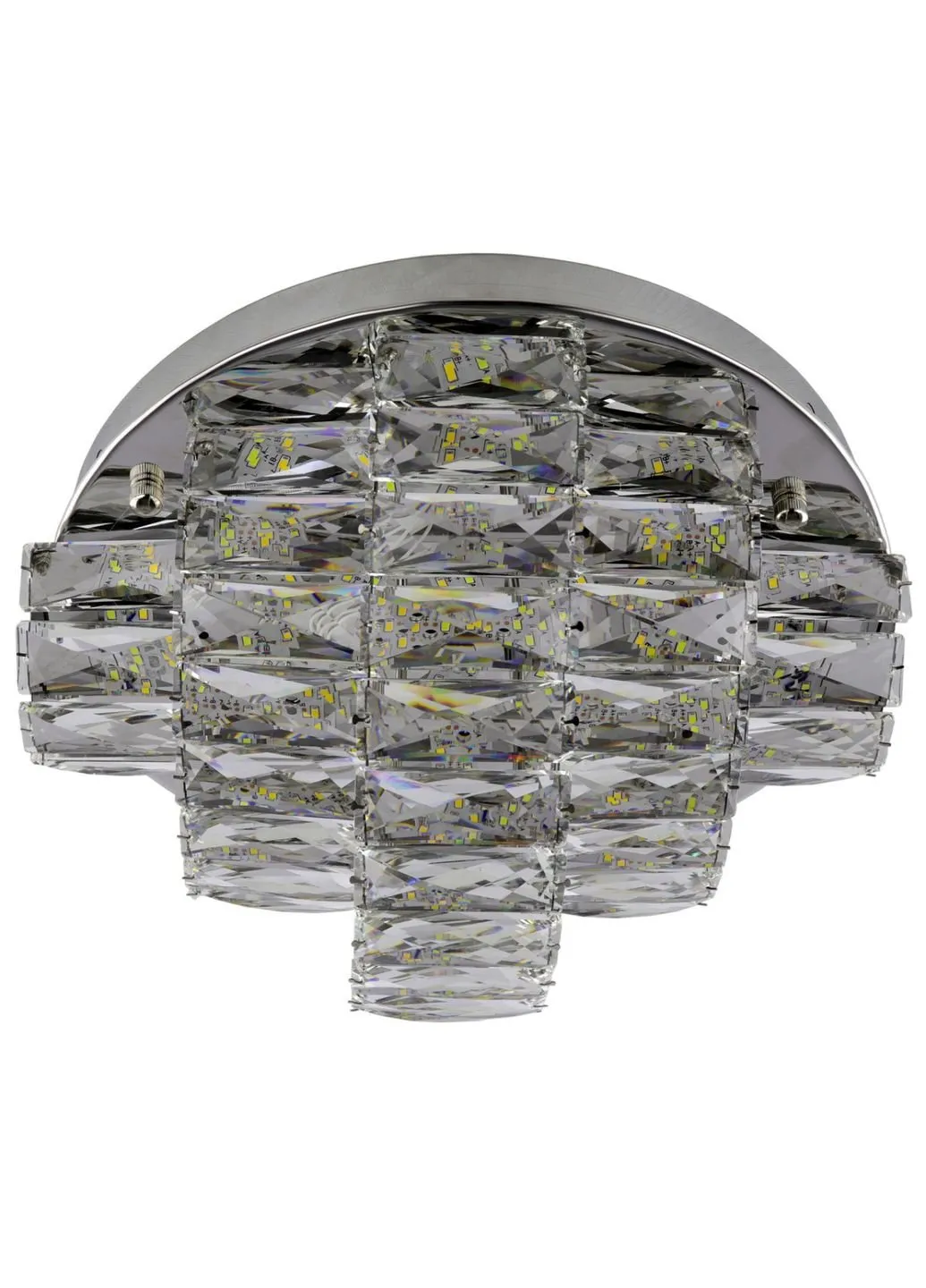 Люстра потолочная хрустальная LED с пультом C8772/350 Хром 19х35х35 см. Sunnysky (253628153)