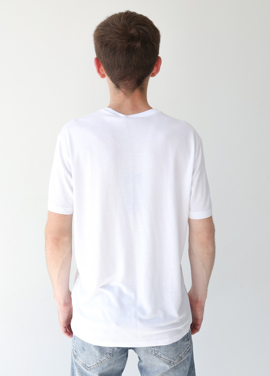 Белая футболка мужская белая тонкая прямая с коротким рукавом Weaver Прямая