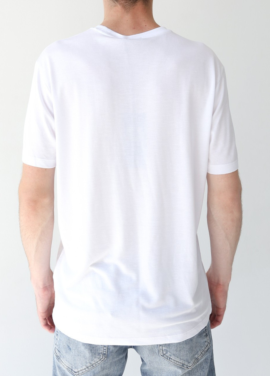 Белая футболка мужская белая тонкая прямая с коротким рукавом Weaver Прямая