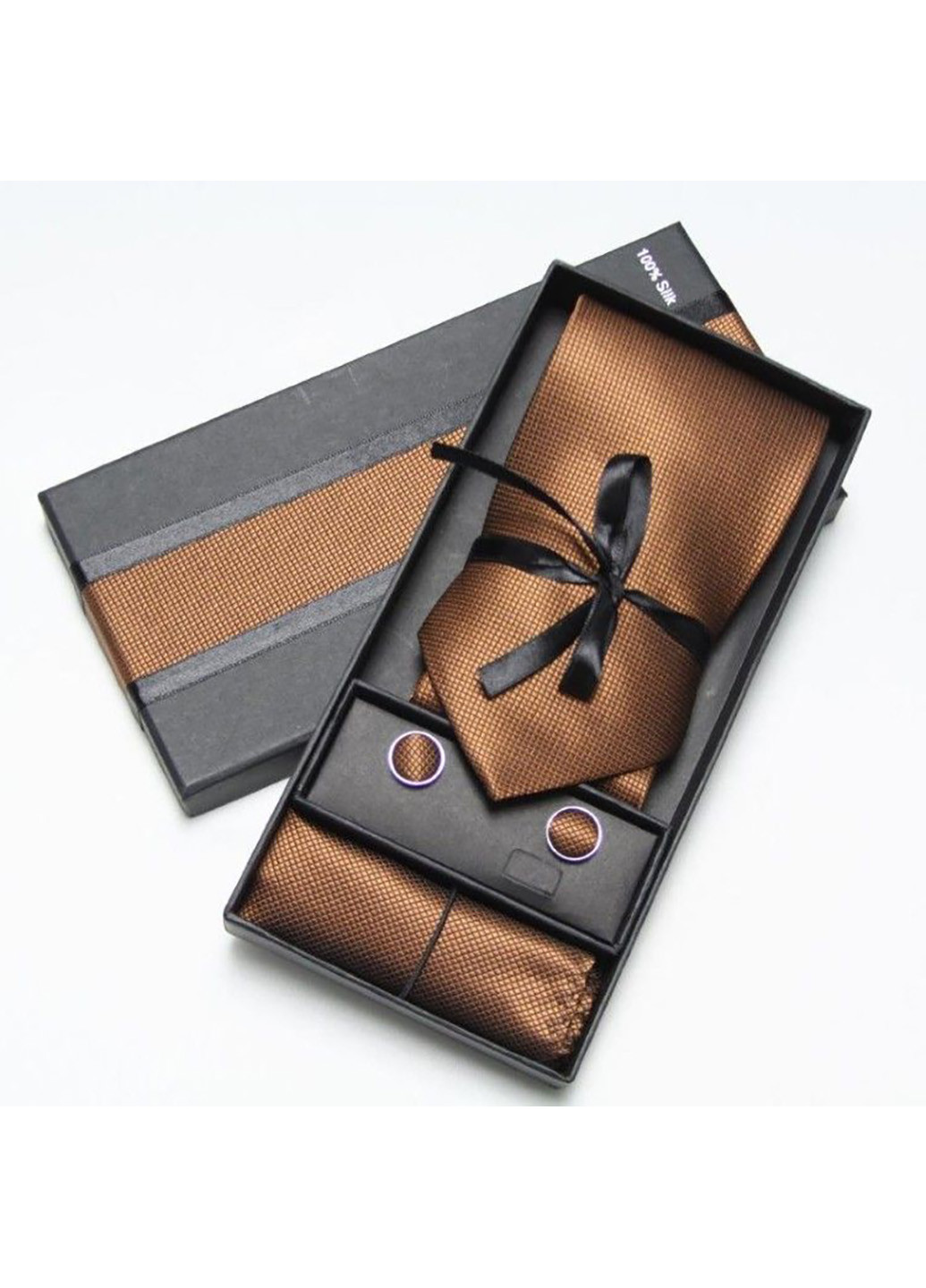 Мужской набор (галстук,платок,запонки) 150х10 см GOFIN (219904819)