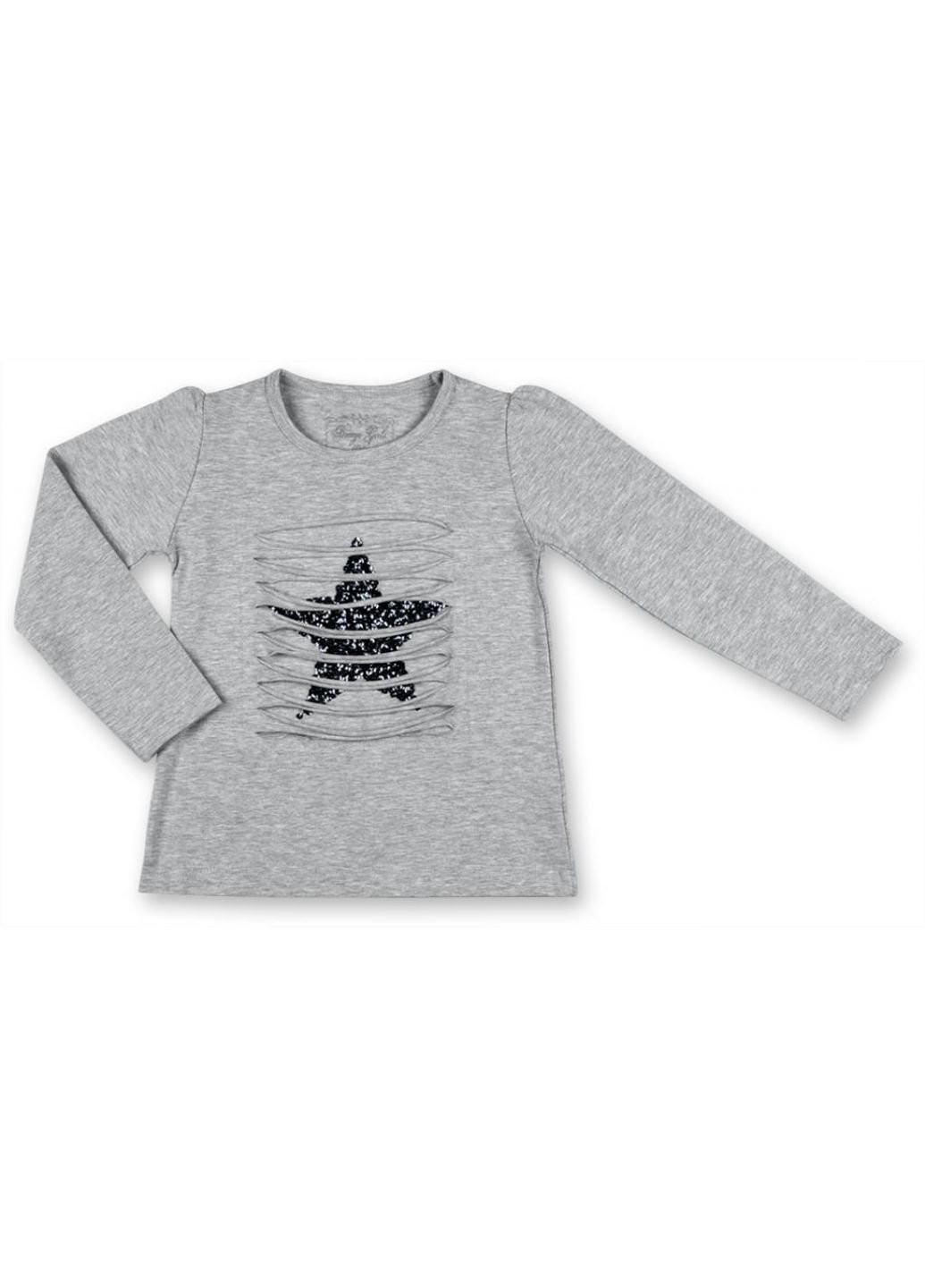 Кофта сіра меланж із зіркою (7979-110G-gray) Breeze (251313208)