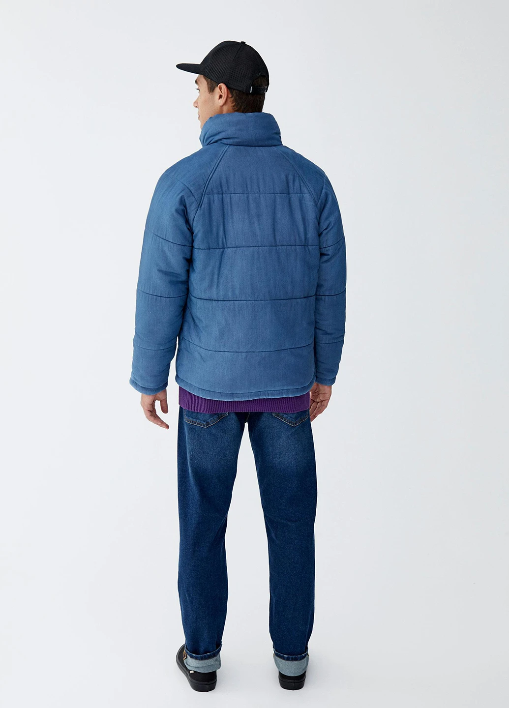Синя демісезонна куртка Pull & Bear