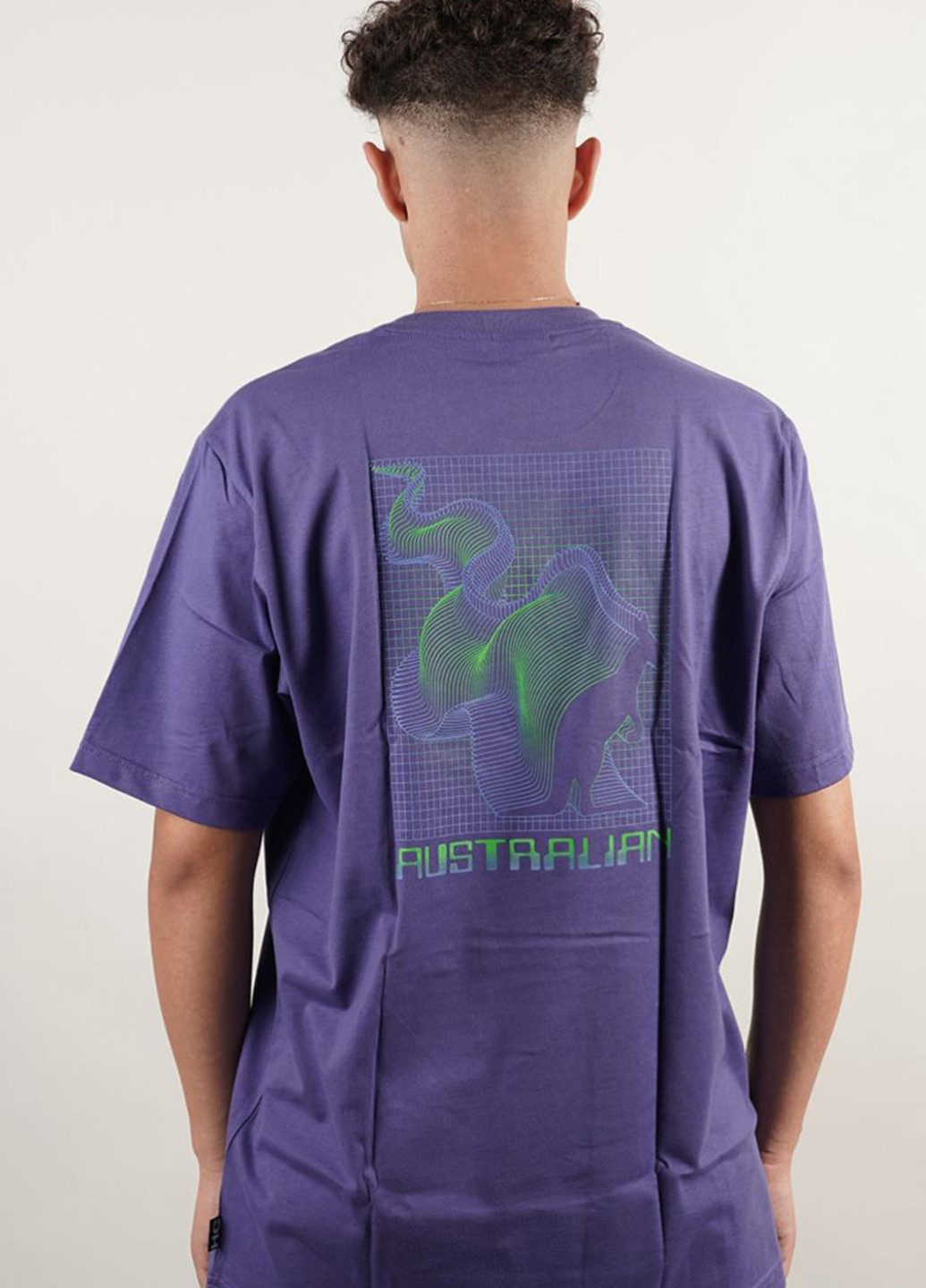 Синя футболка hcuts0050-302 Australian T-SHIRT JERSEY ZOOM