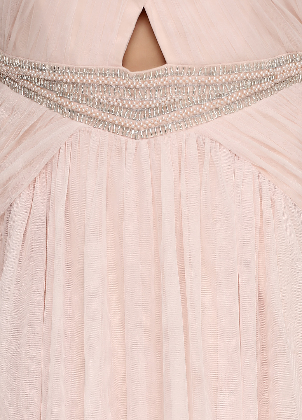 Бледно-розовое вечернее платье на подкладе, клеш Little Mistress однотонное