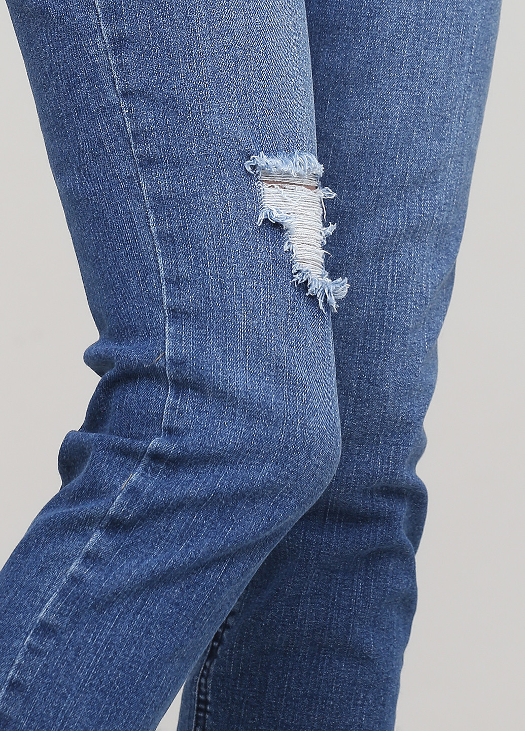 Комбінезон Francesca's комбінезон-брюки однотонний світло-синій джинсовий бавовна