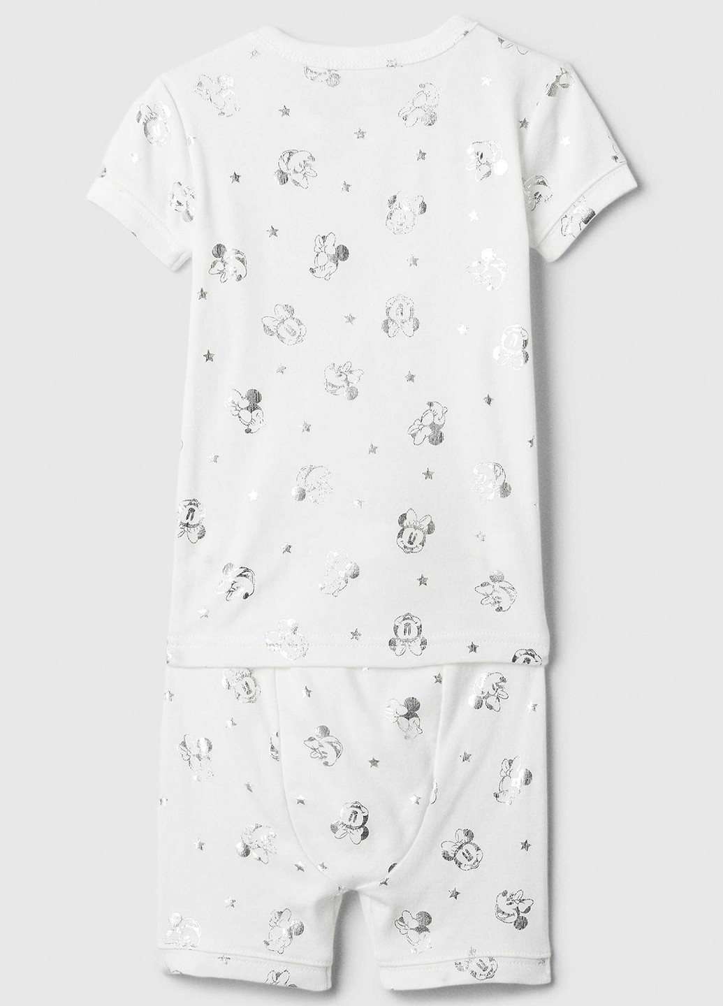 Біла всесезон піжама (футболка, шорти) футболка + шорти Gap