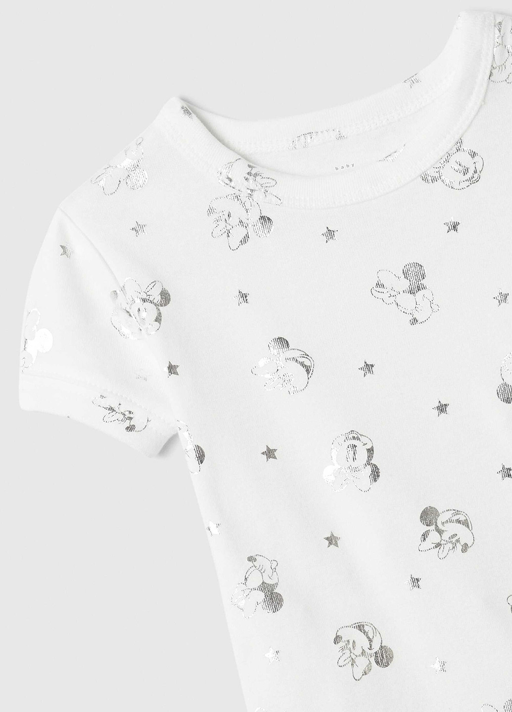 Біла всесезон піжама (футболка, шорти) футболка + шорти Gap