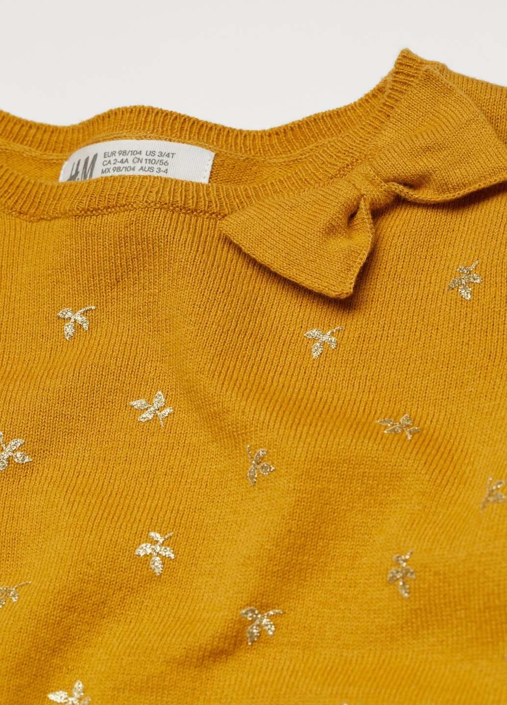 Гірчичний демісезонний джемпер H&M