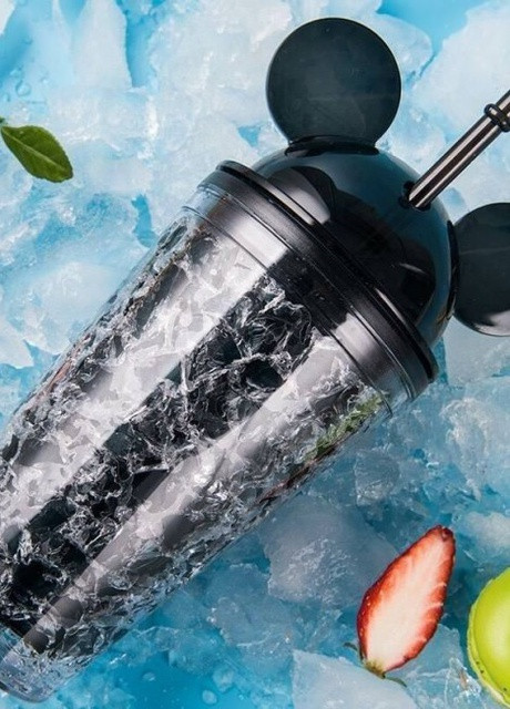 Охлаждающий стакан с трубочкой Mickey Mouse, черный More (253840515)