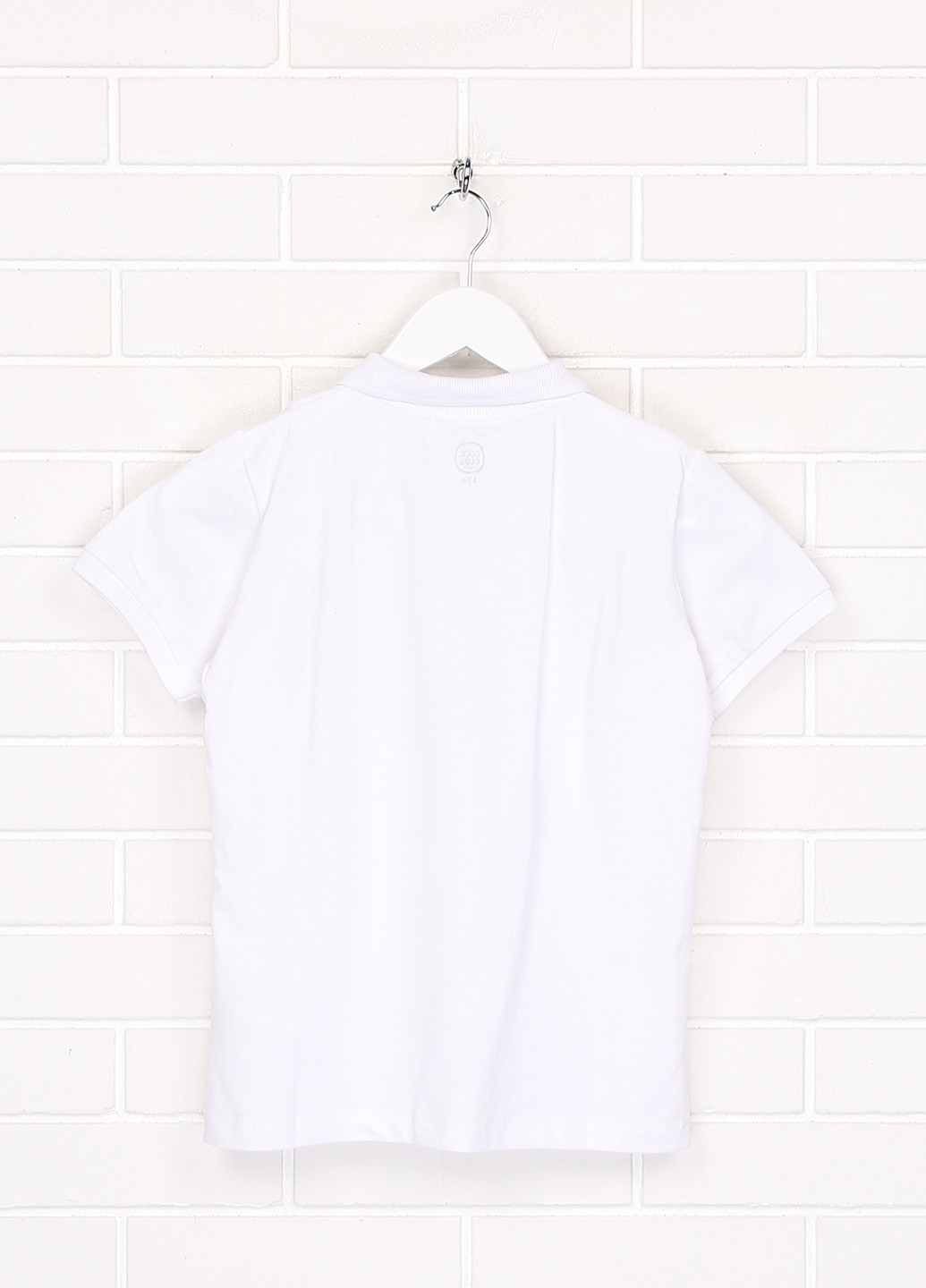 Белая детская футболка-поло для мальчика Cool Club однотонная