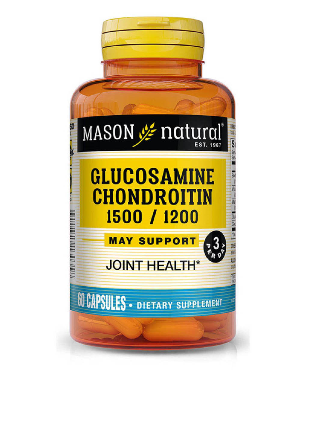 Глюкозамин и Хондроитин (60 капс.) Mason Natural (251206548)
