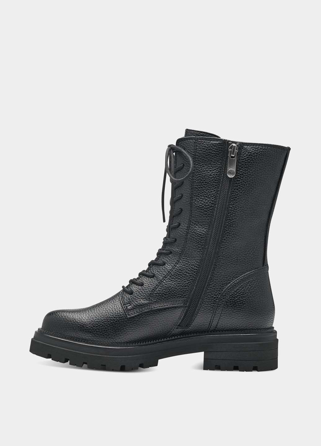 Осенние ботинки берцы Marco Tozzi со шнуровкой из искусственной кожи