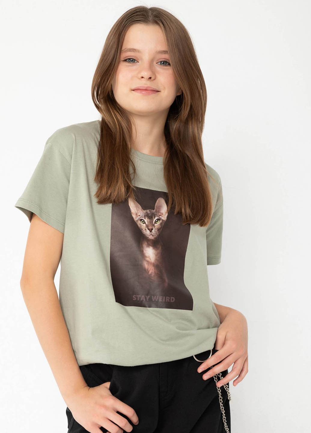 Светло-бирюзовая летняя футболка Reporter Young