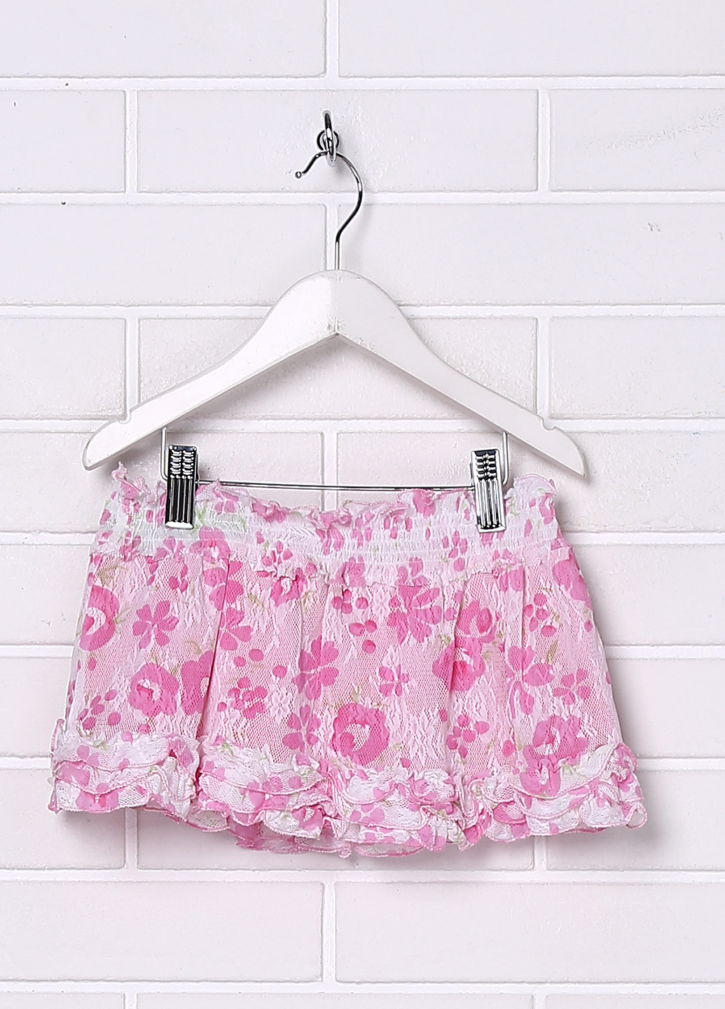 Розовая кэжуал цветочной расцветки юбка Laura Biagiotti мини