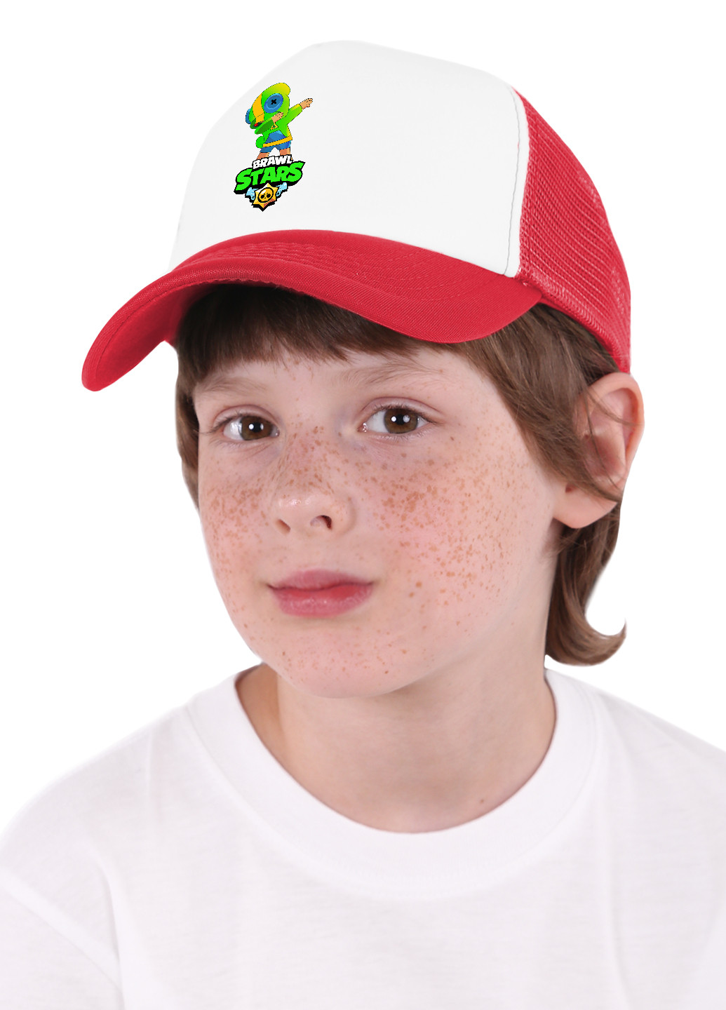 Кепка Тракер детская Зеленый Леон Бравл Старс (Green Leon Brawl Stars) (33404-1705) MobiPrint (220769718)