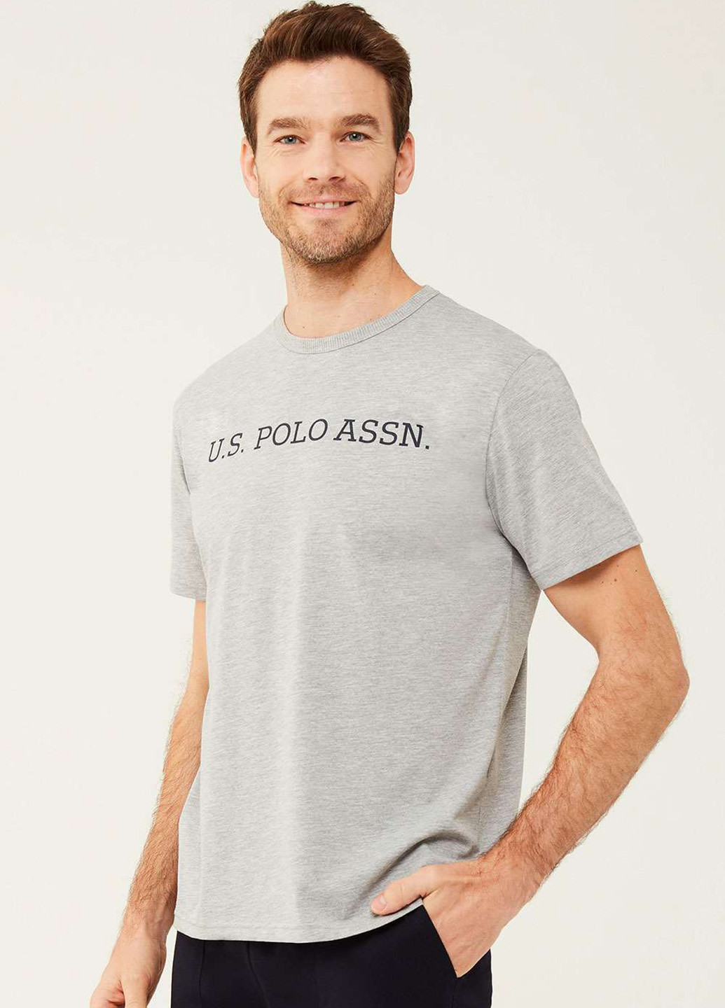 Серая футболка U.S. Polo Assn.