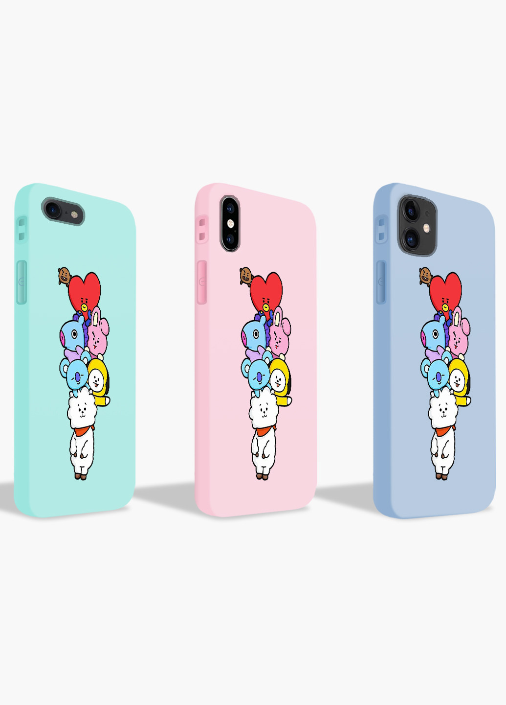 Чехол силиконовый Apple Iphone X БТС (BTS) (6129-1064) MobiPrint (219357194)