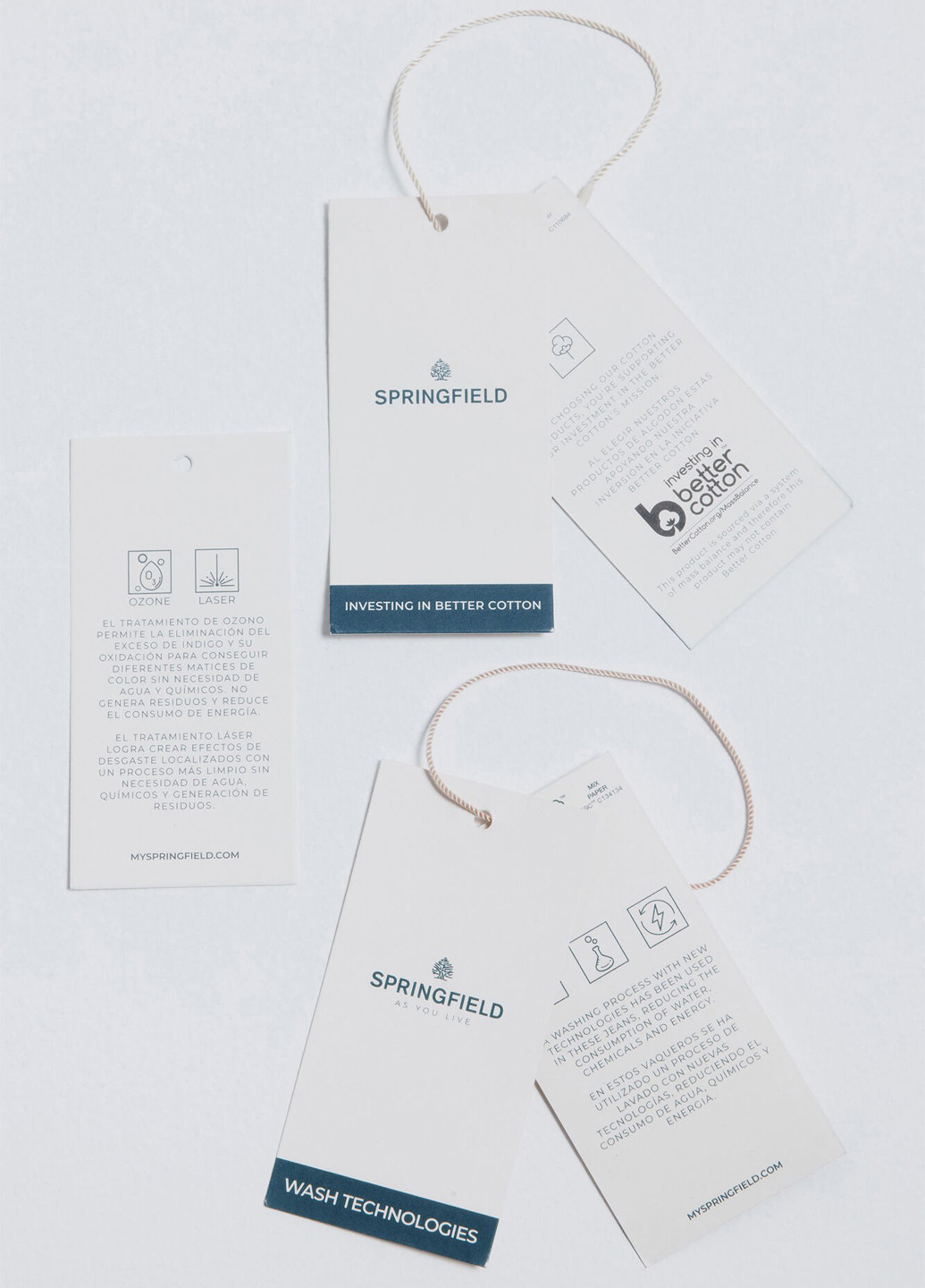 Темно-бирюзовые демисезонные прямые джинсы Springfield