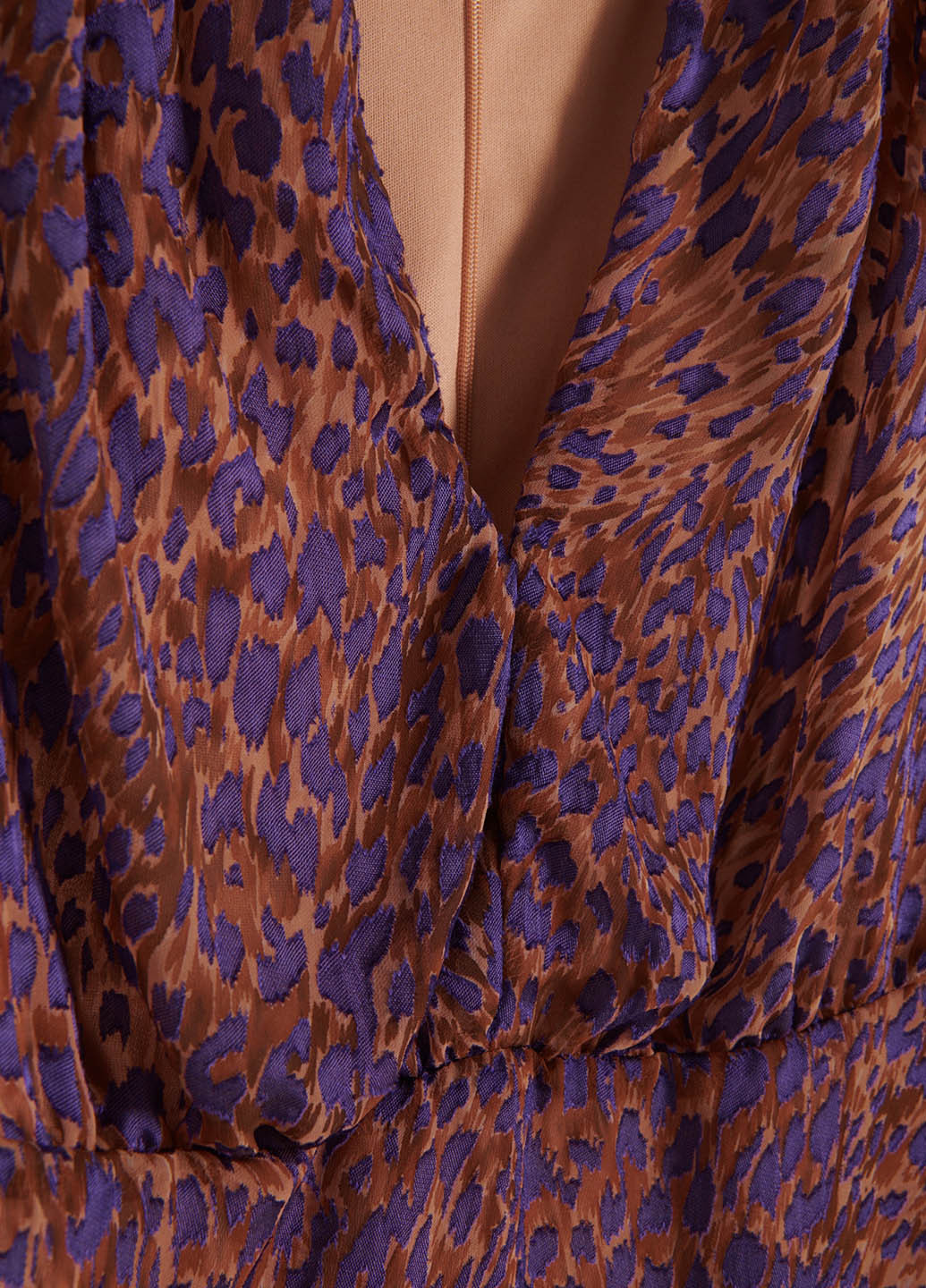 Комбинированное кэжуал платье Reserved с абстрактным узором