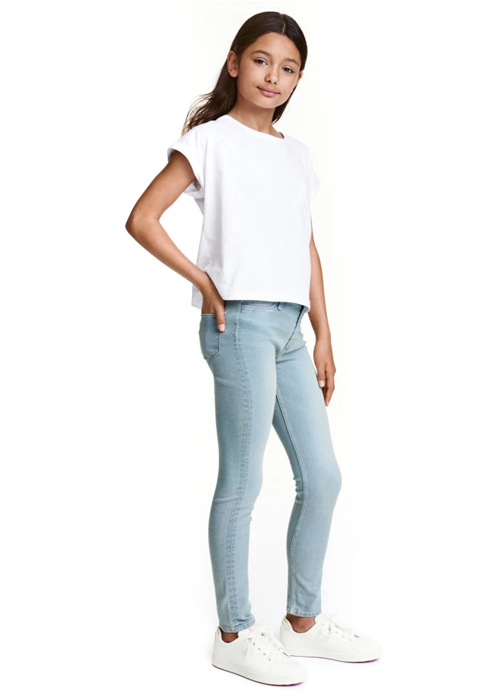 Голубые демисезонные джинсы H&M