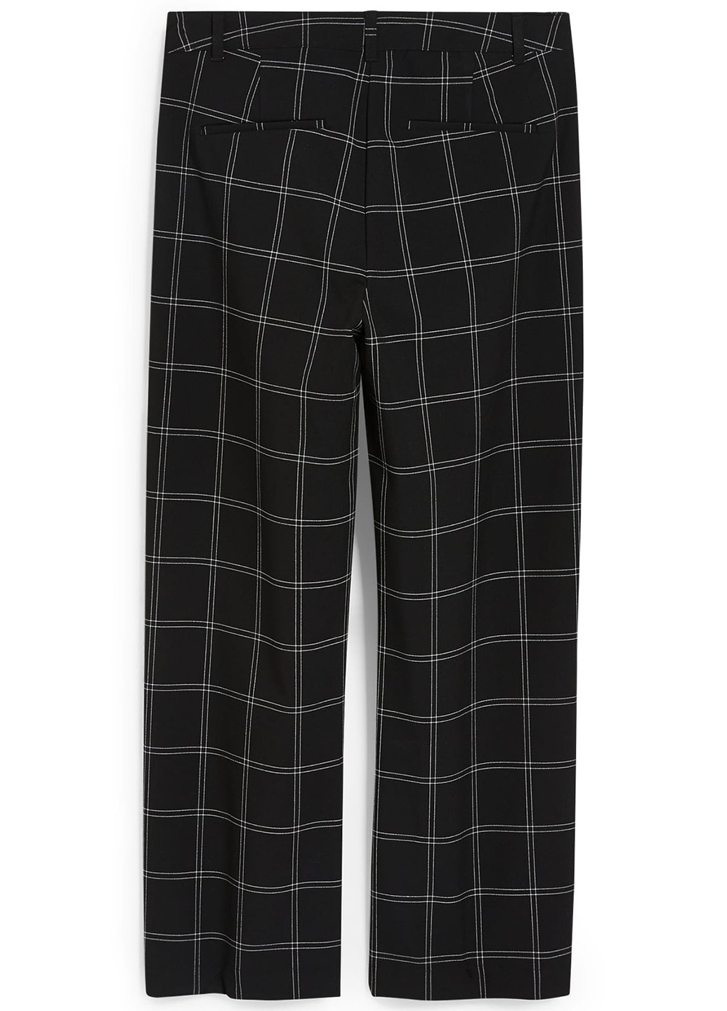 Черные кэжуал демисезонные укороченные, прямые брюки C&A