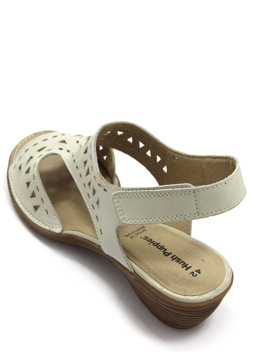Серые женские босоножки Hush Puppies на липучке