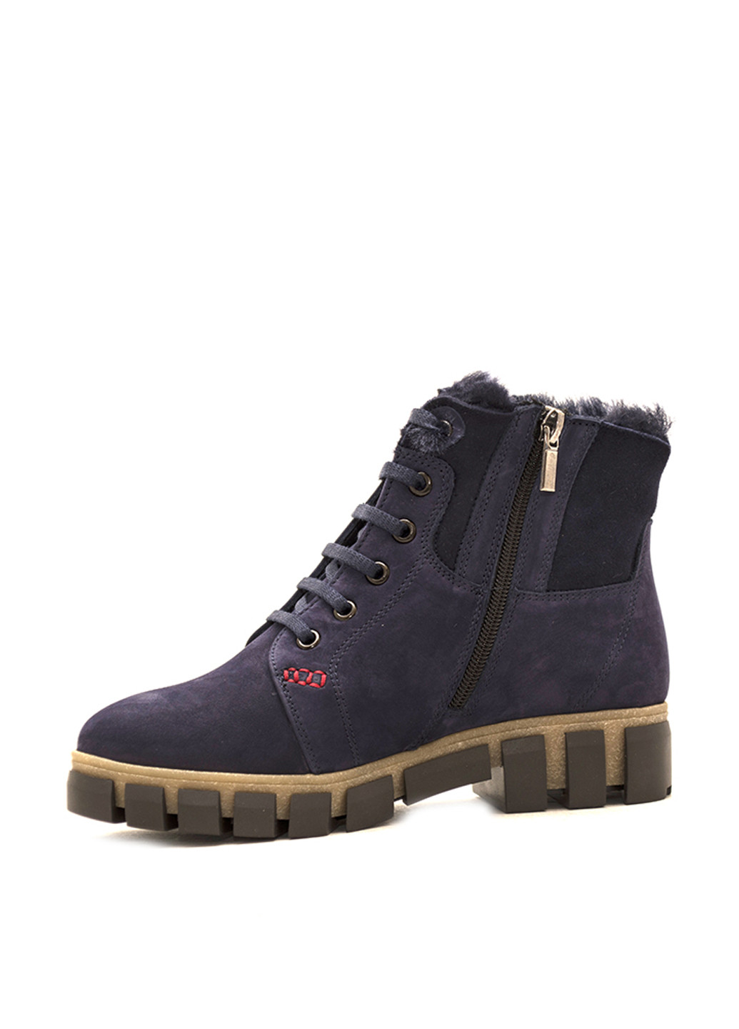 Зимние ботинки Стептер со шнуровкой из натурального нубука