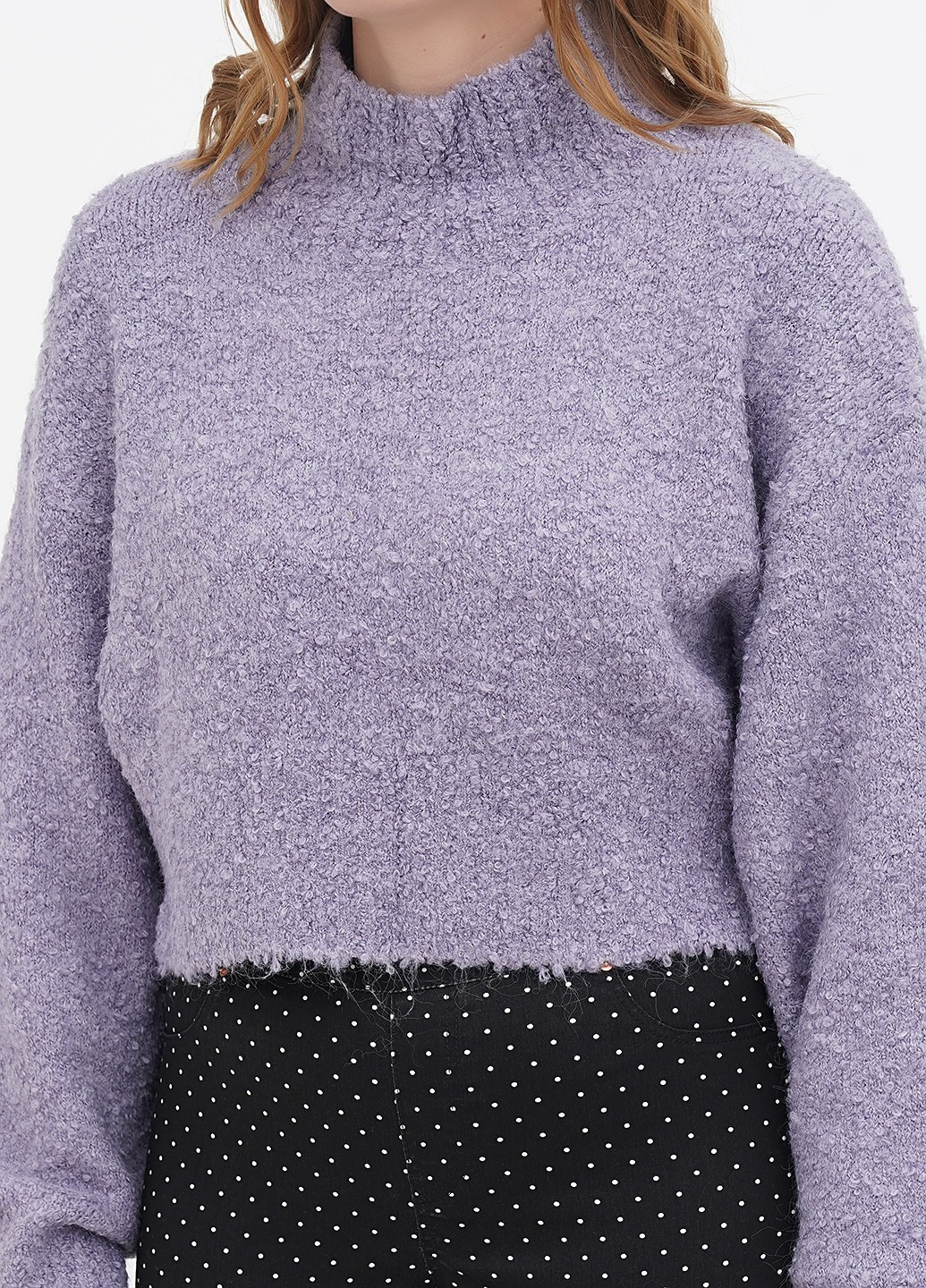 Бузковий зимовий светр Monki