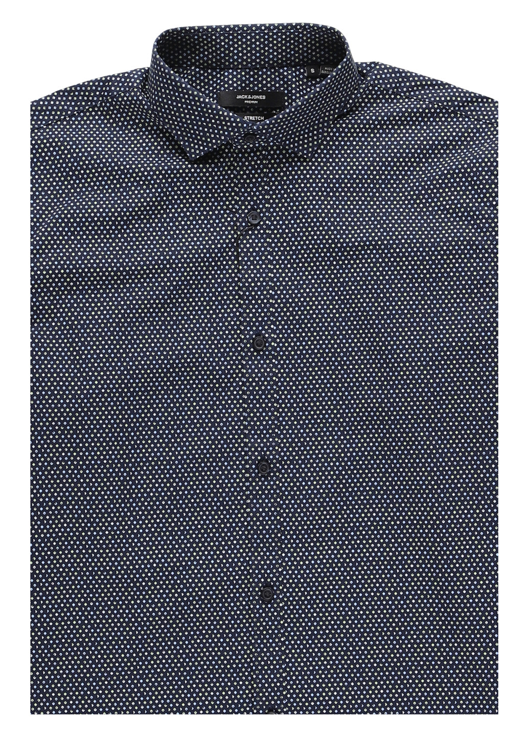 Темно-синяя кэжуал рубашка в горошек Jack & Jones