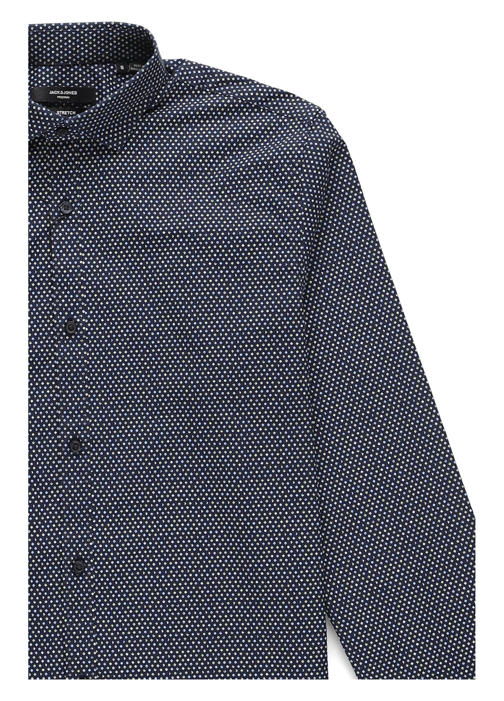 Темно-синяя кэжуал рубашка в горошек Jack & Jones
