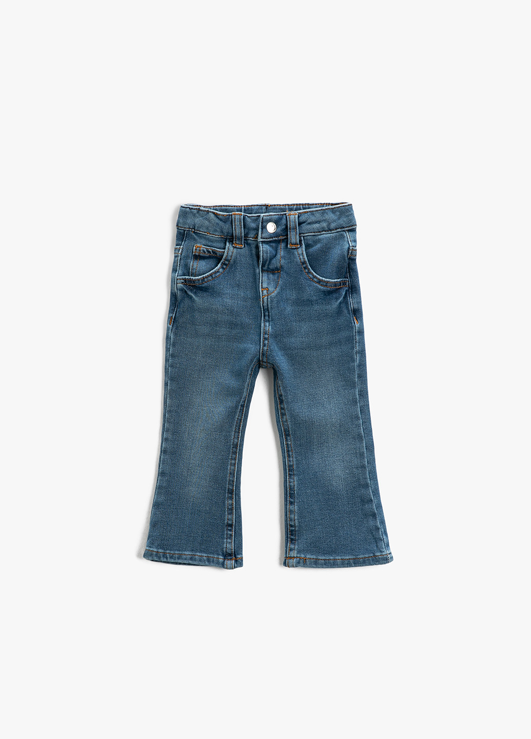 Синие демисезонные клеш джинсы KOTON