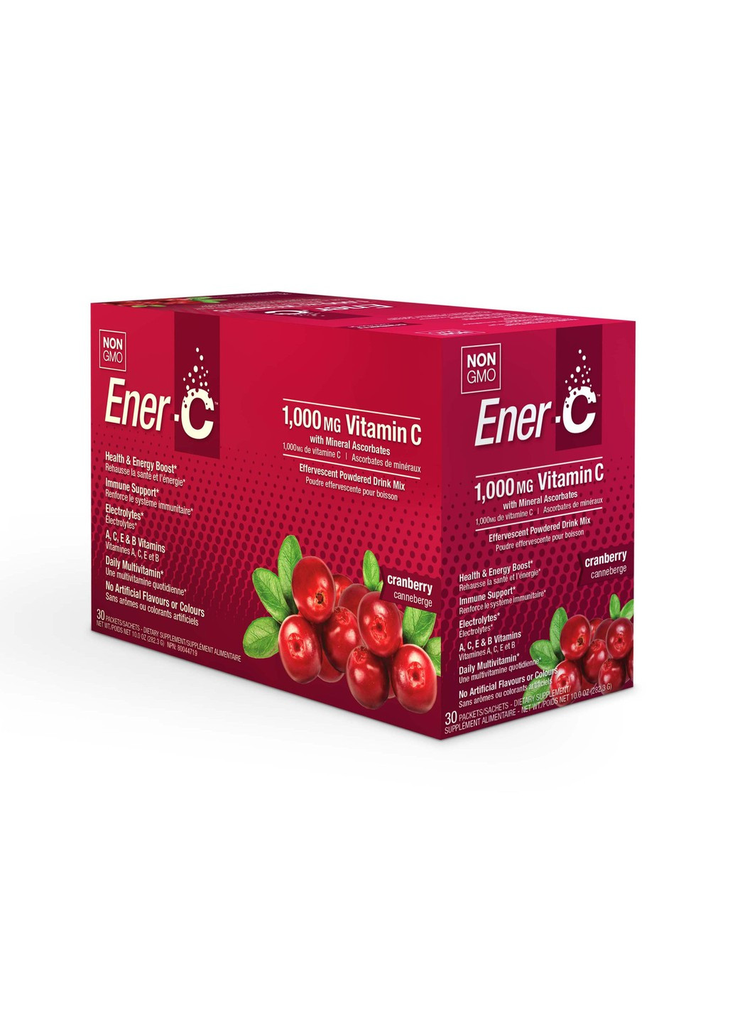 Вітамінний Напій для Підвищення імунітету, Смак Клюкви, Vitamin C,, 30 пакетиків Ener-C (255409664)