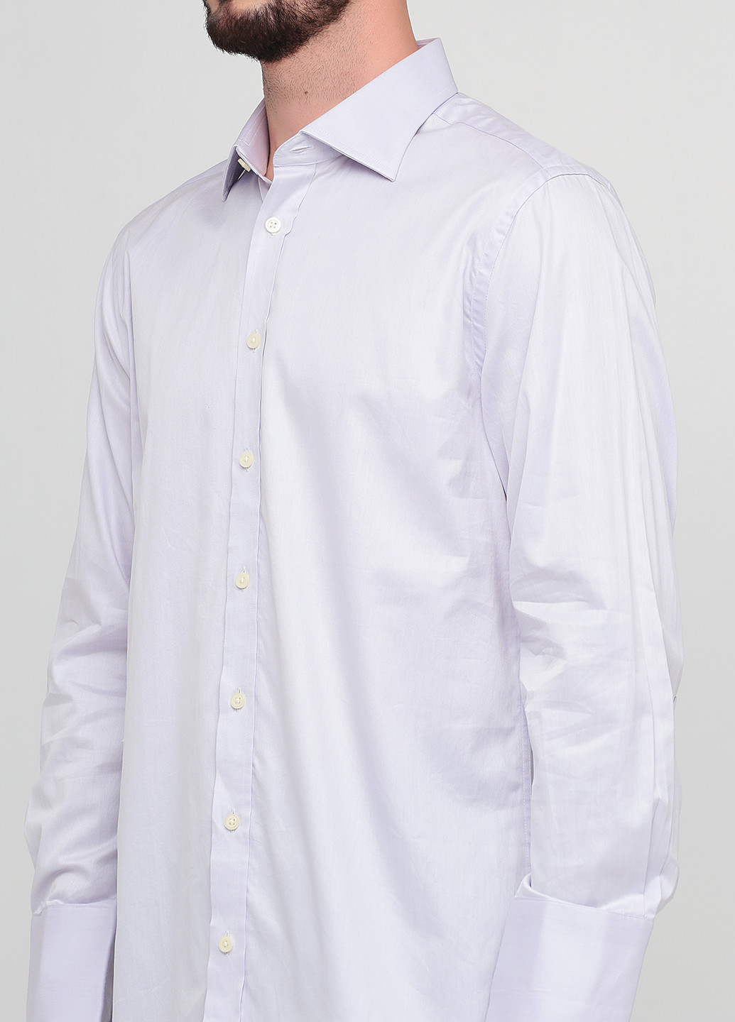 Сиреневая кэжуал рубашка однотонная Charles Tyrwhitt