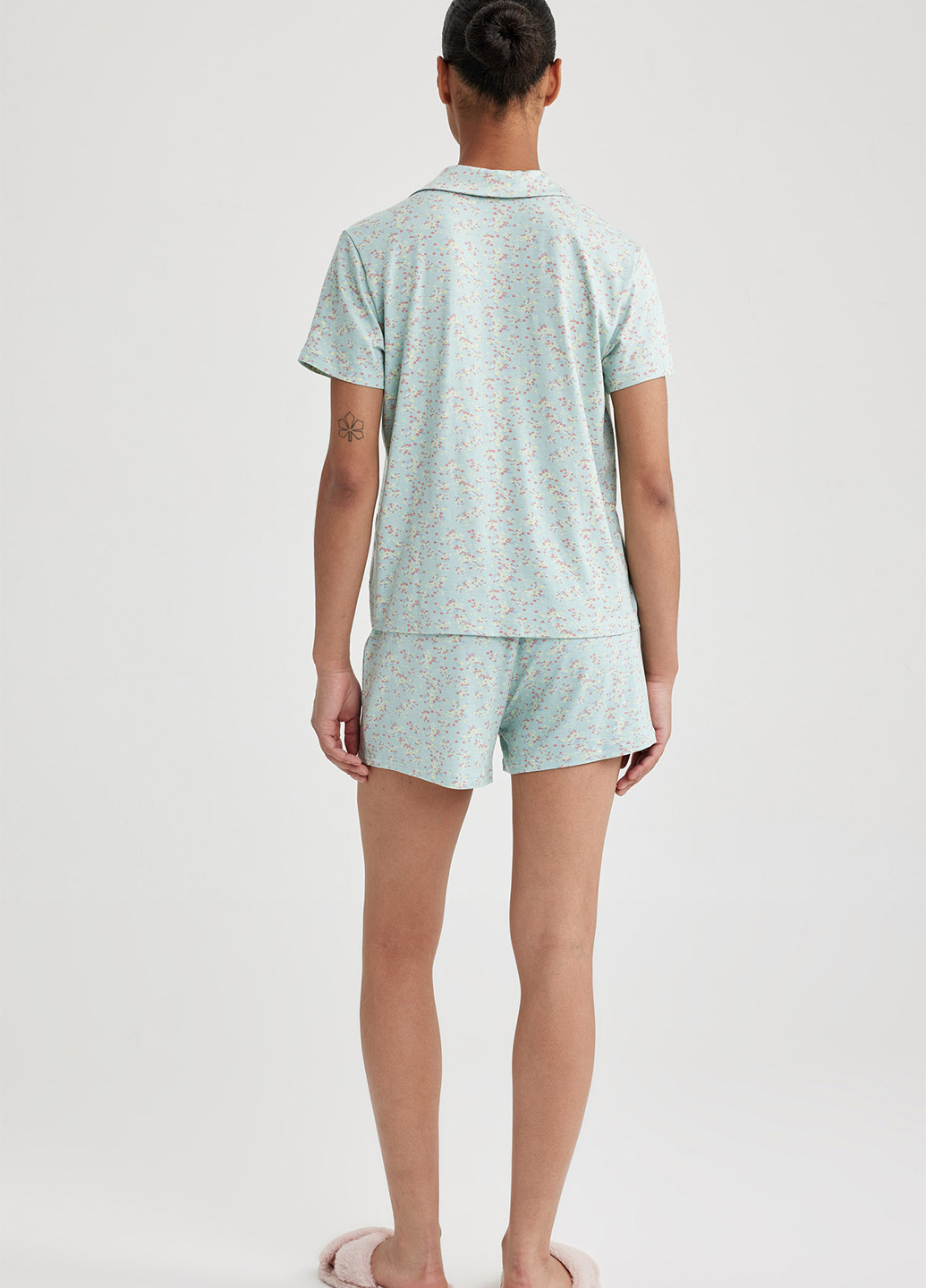 М'ятна всесезон піжама (сорочка, шорти) сорочка + шорти DeFacto