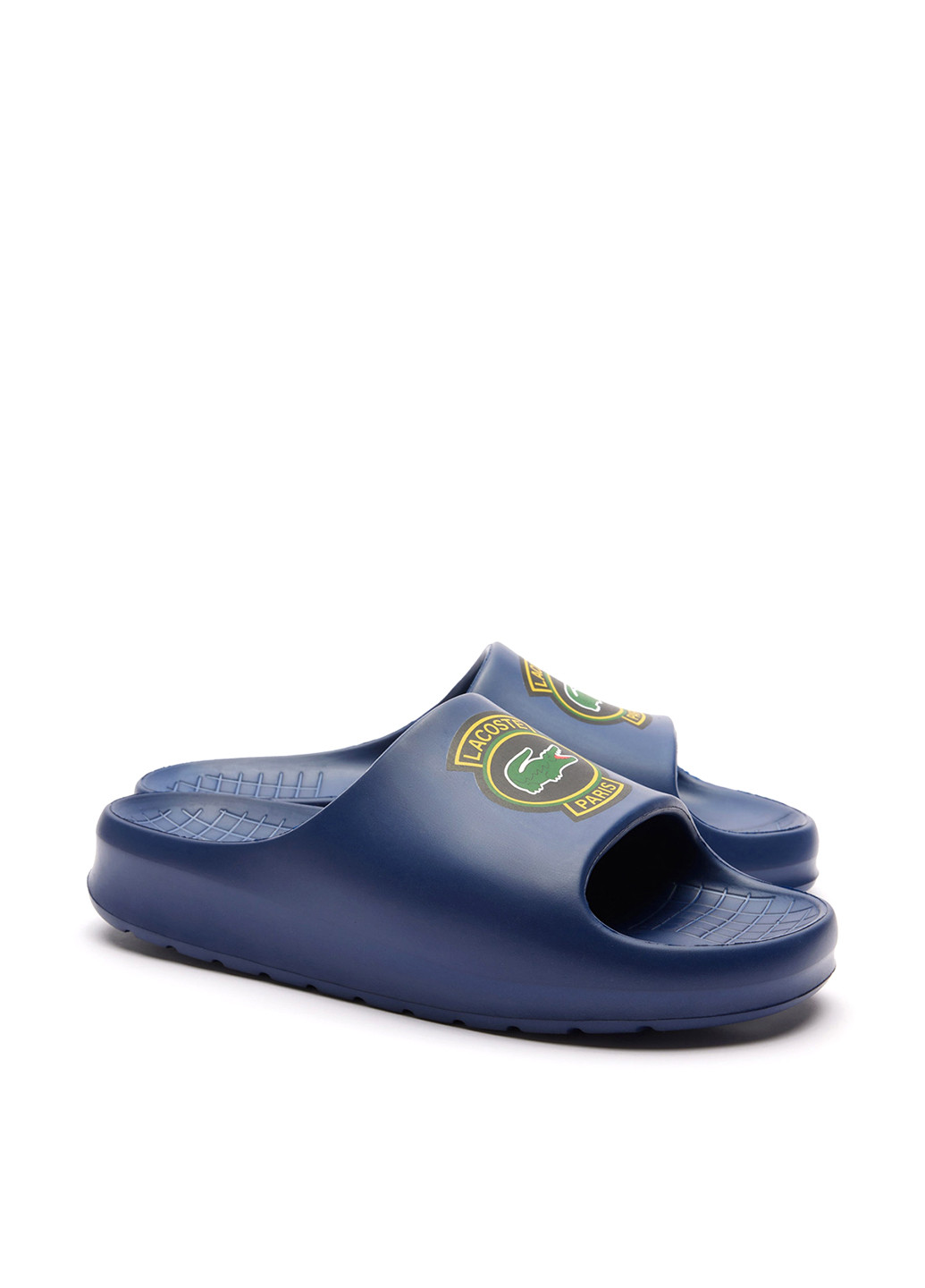 Темно-синие повседневные шлепанцы Lacoste