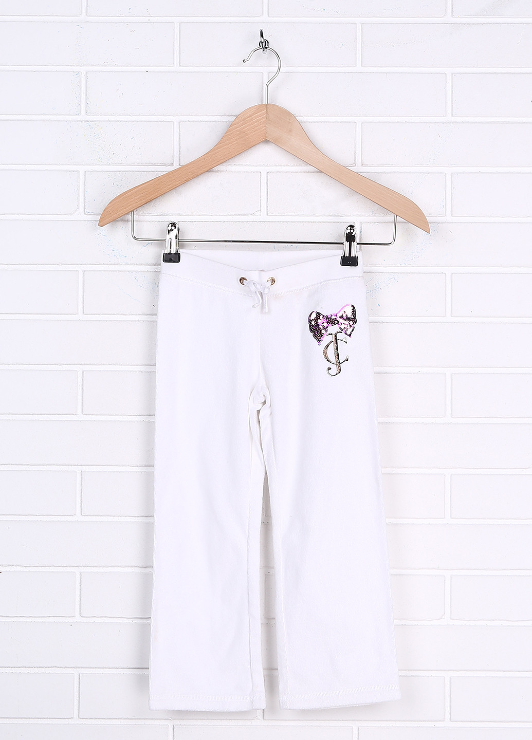 Белые кэжуал демисезонные брюки Juicy Couture