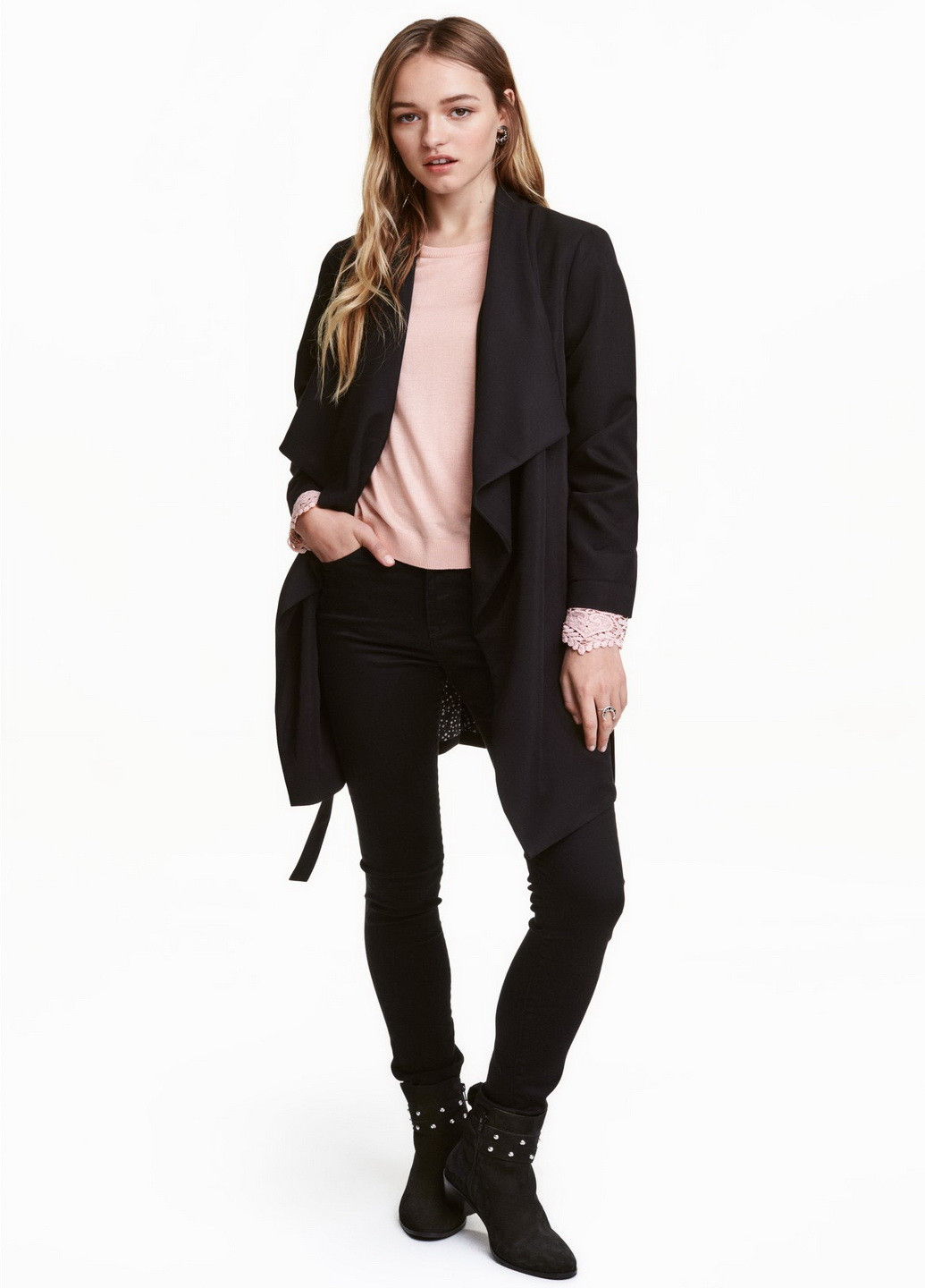 Чорне демісезонне Пальто H&M