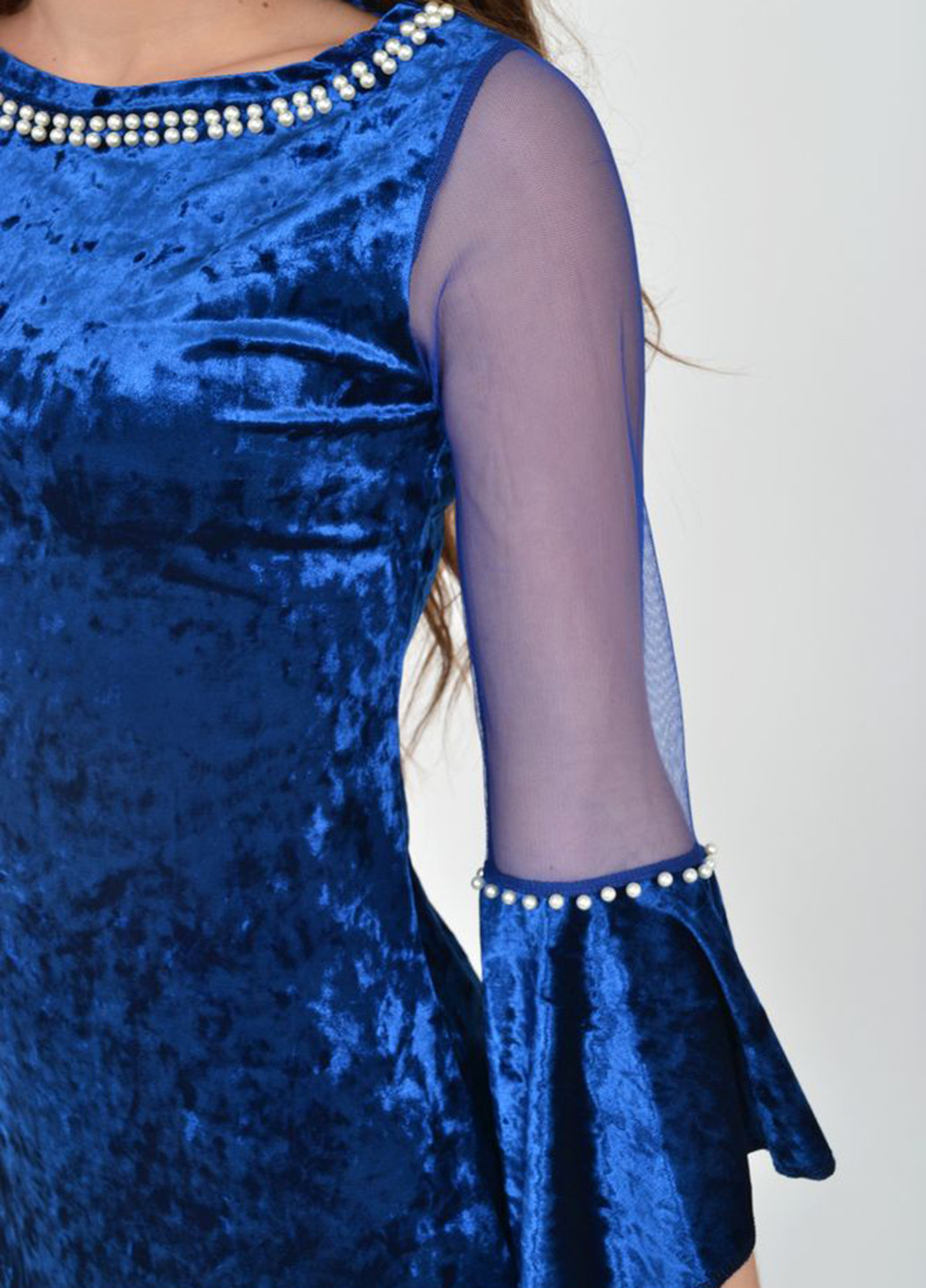 Темно-синя коктейльна сукня а-силует Kamomile однотонна