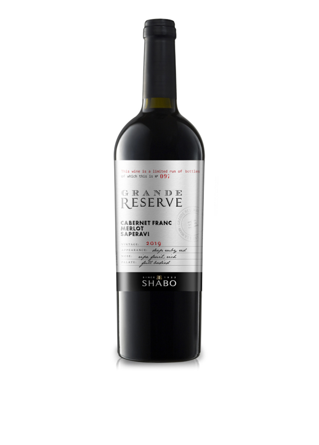Вино Grande Reserve Каберне Фран-Мерло-Саперави сухое красное, 1,5 л Shabo (253684986)