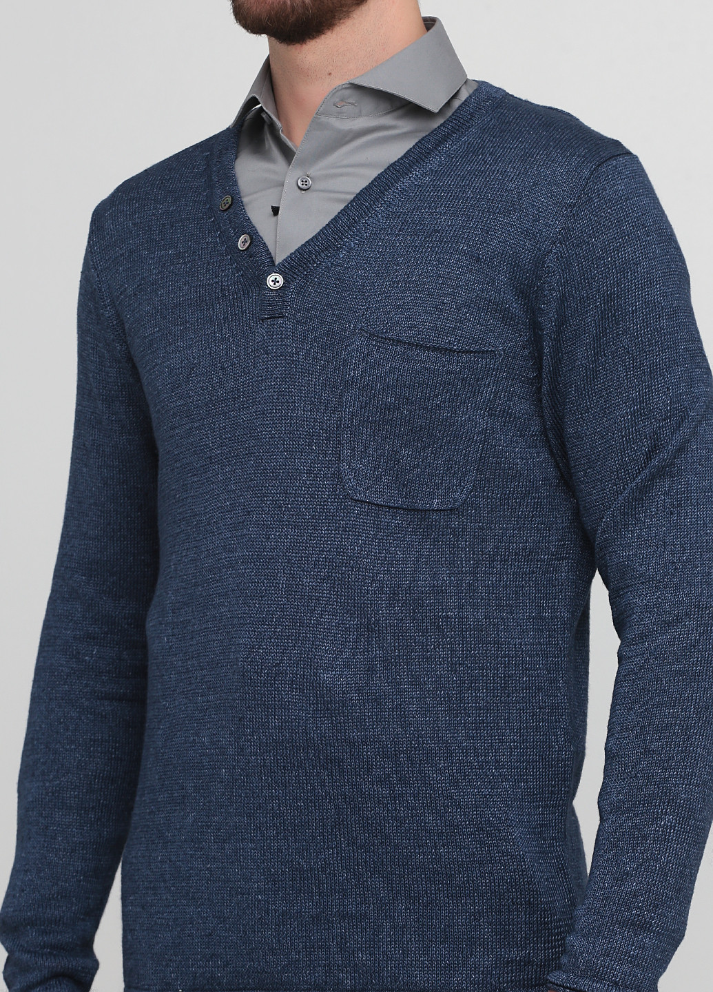 Темно-синий демисезонный пуловер пуловер Drykorn