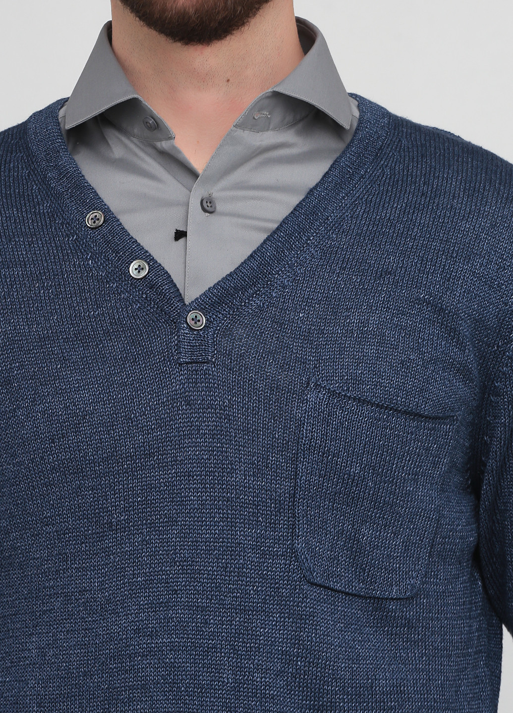 Темно-синий демисезонный пуловер пуловер Drykorn