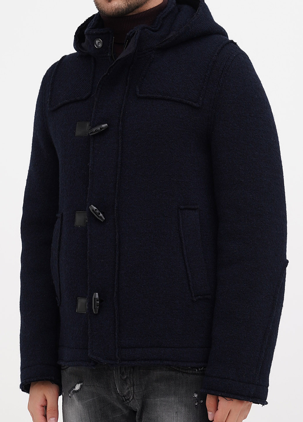 Темно-синяя демисезонная куртка Emanu