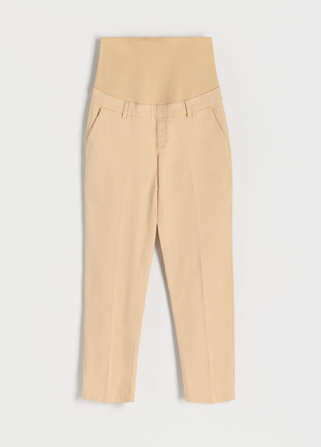 Бежевые кэжуал летние зауженные, укороченные брюки Reserved