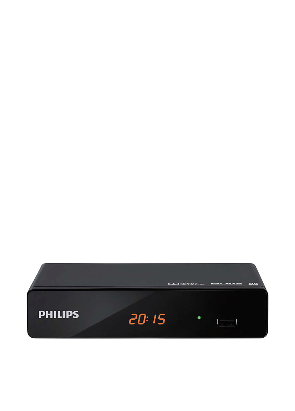 Телевизионная приставка Ethernet (RJ-45) DTR3502B с антенной, 17,5х9 см Philips чёрные