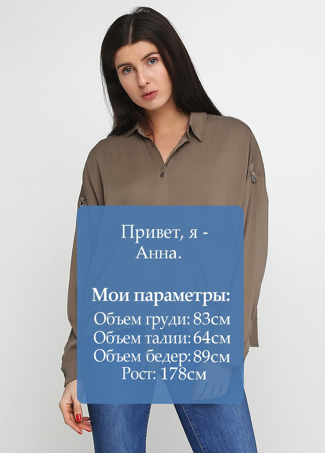 Оливкова (хакі) демісезонна блуза Missguided