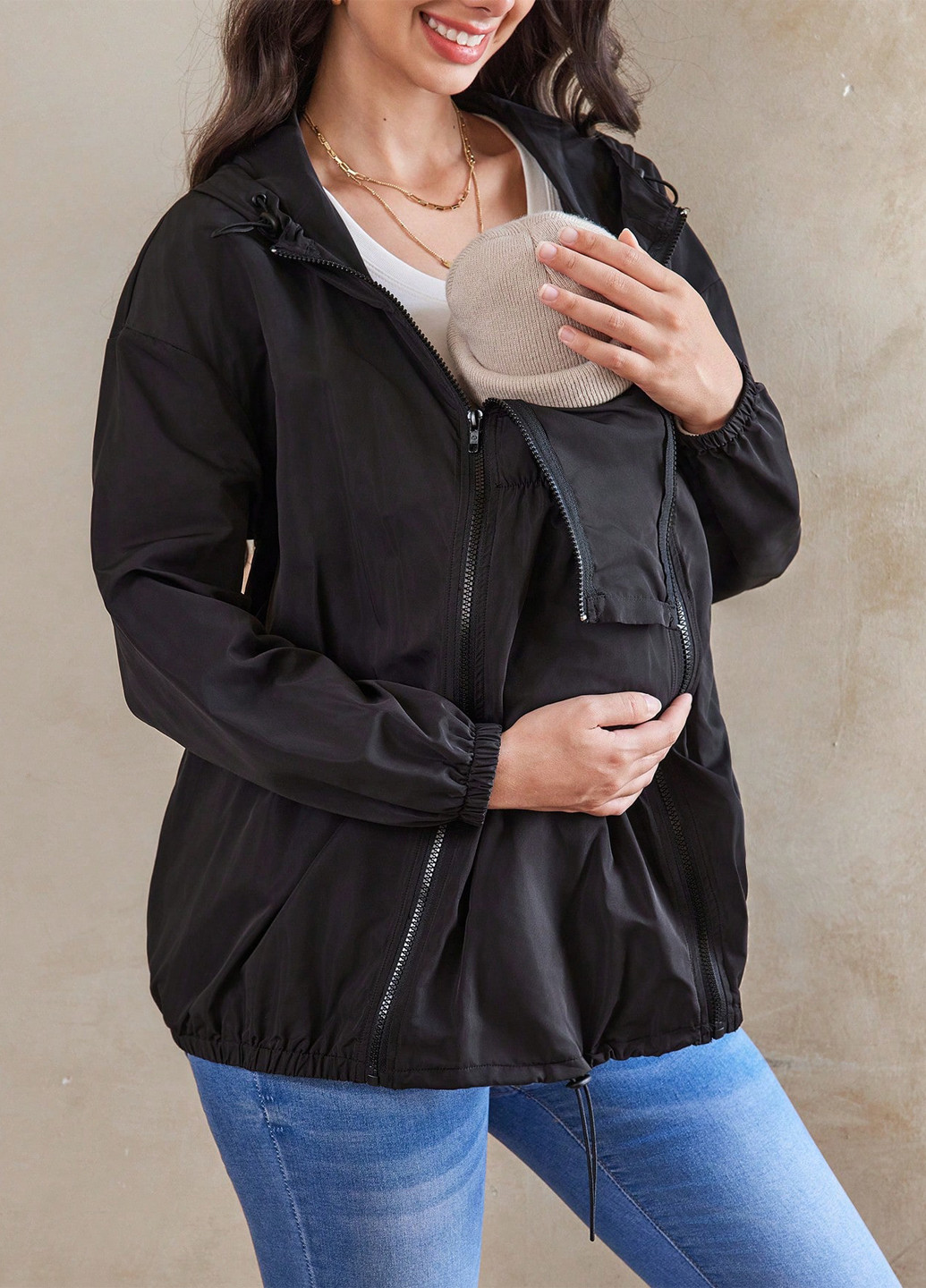 Ветровка для беременных SHEIN (316469586}