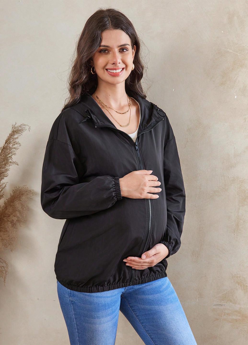 Ветровка для беременных SHEIN (316469586}